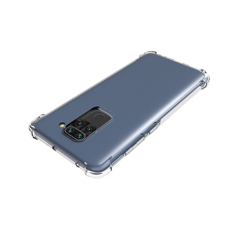 For Xiaomi Redmi Note 9 Shockproof Non-slip Waterproof Thickening TPU Protective Case(Transparent)