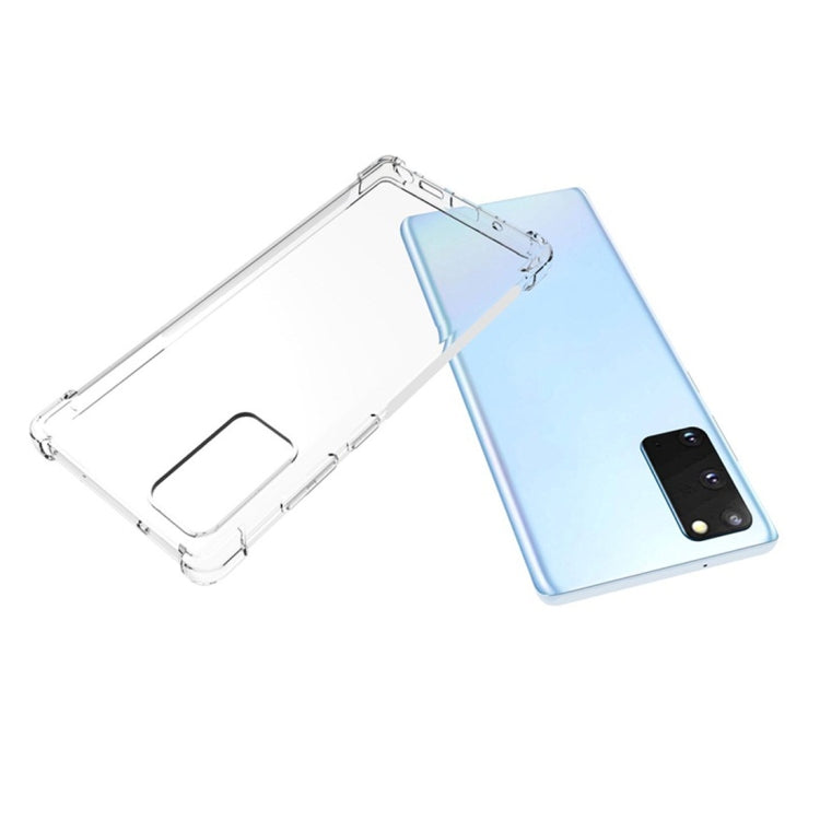 For Samsung Galaxy Note 20 5G Shockproof Non-slip Waterproof Thickening TPU Protective Case(Transparent)