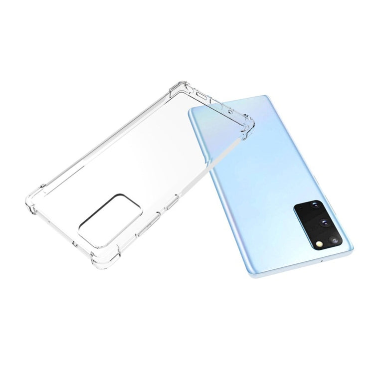 For Samsung Galaxy Note 20+ 5G Shockproof Non-slip Waterproof Thickening TPU Protective Case(Transparent)