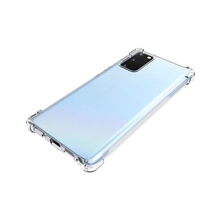 For Samsung Galaxy Note 20+ 5G Shockproof Non-slip Waterproof Thickening TPU Protective Case(Transparent)