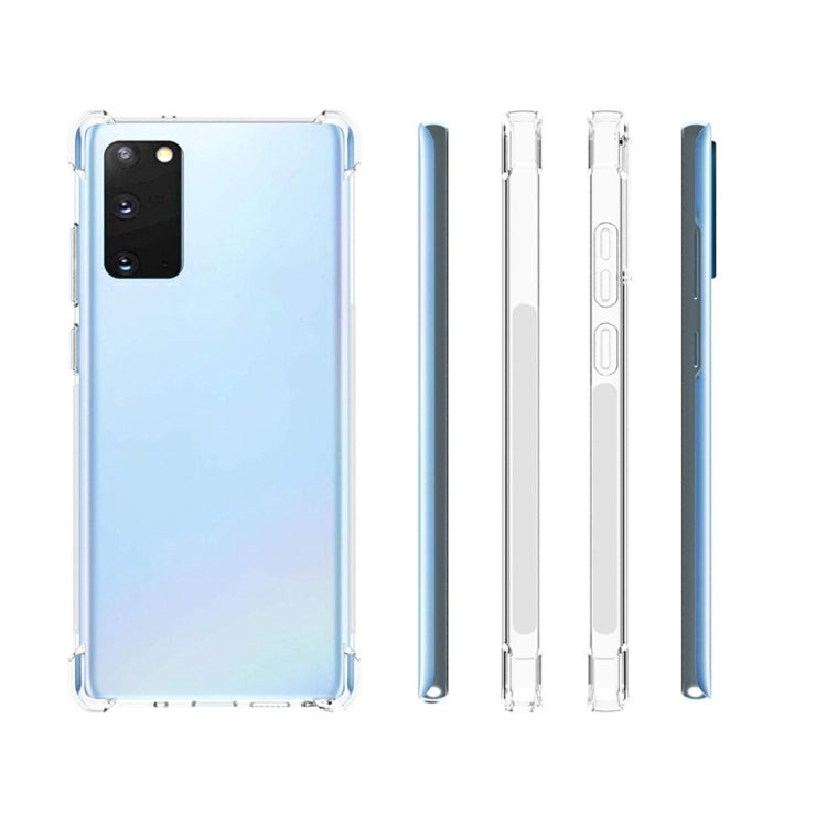 For Samsung Galaxy Note 20+ 5G Shockproof Non-slip Waterproof Thickening TPU Protective Case(Transparent)