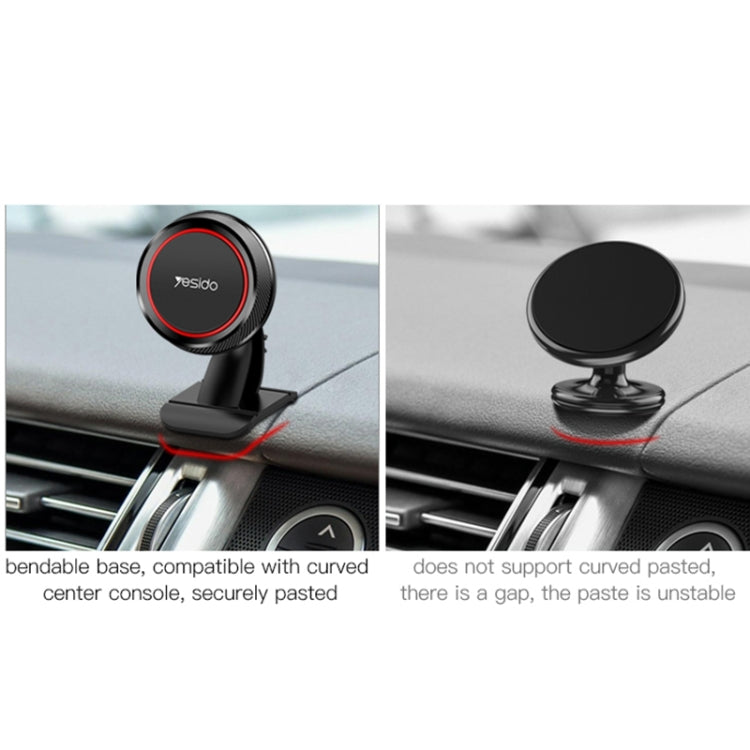 Yesido C60 Car 360 Degree Rotation Magnetic Phone Holder(Black)