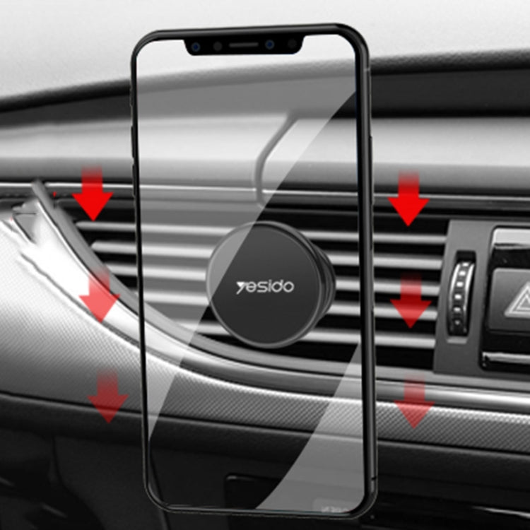 Yesido C61 Car Air Vent Magnetic Phone Holder(Black)