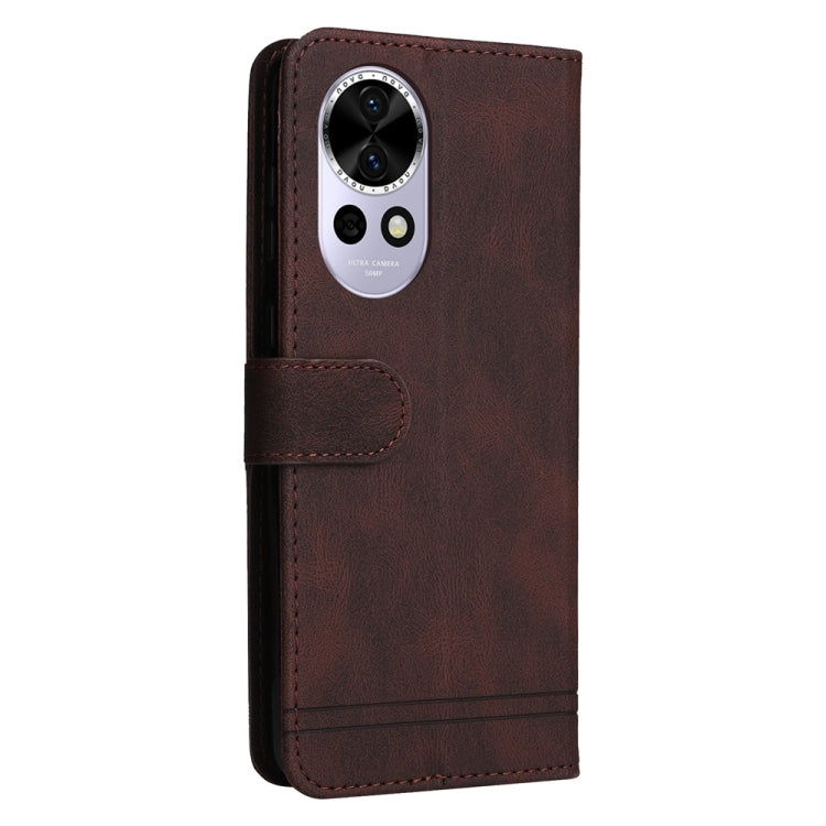 For Huawei nova 13 / nova 12 Skin Feel Life Tree Metal Button Leather Phone Case