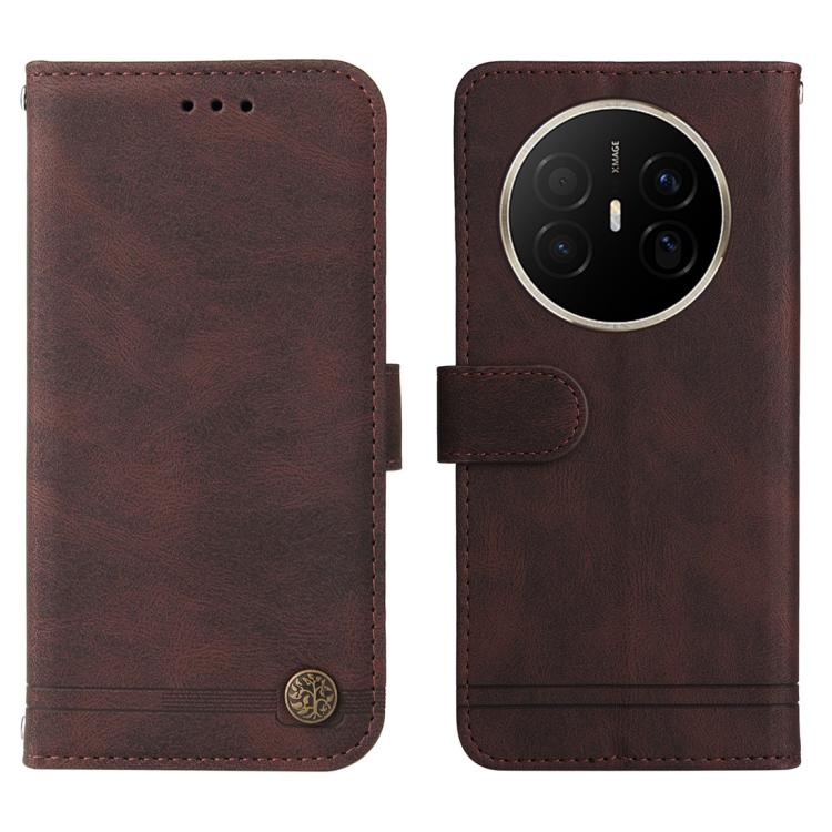 For Huawei Mate 70 Air 5G Skin Feel Life Tree Metal Button Leather Phone Case