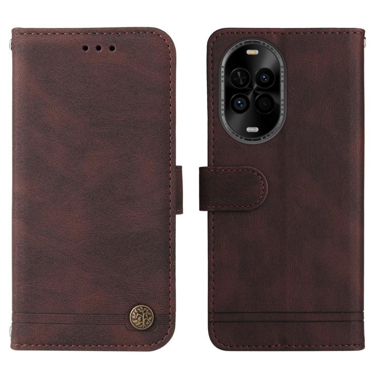 For Huawei nova 14 Lite Skin Feel Life Tree Metal Button Leather Phone Case