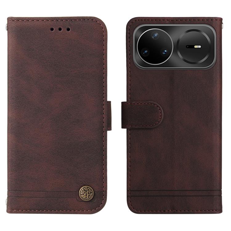 For Huawei nova 15 Pro / nova 15 Ultra Skin Feel Life Tree Metal Button Leather Phone Case
