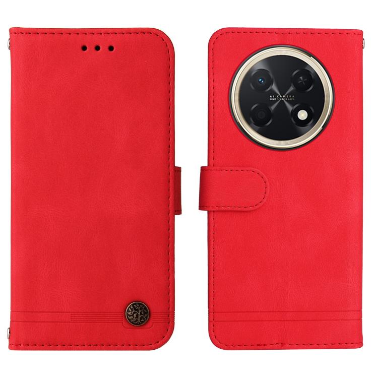 For Huawei Enjoy 90 Pro Max 5G Skin Feel Life Tree Metal Button Leather Phone Case