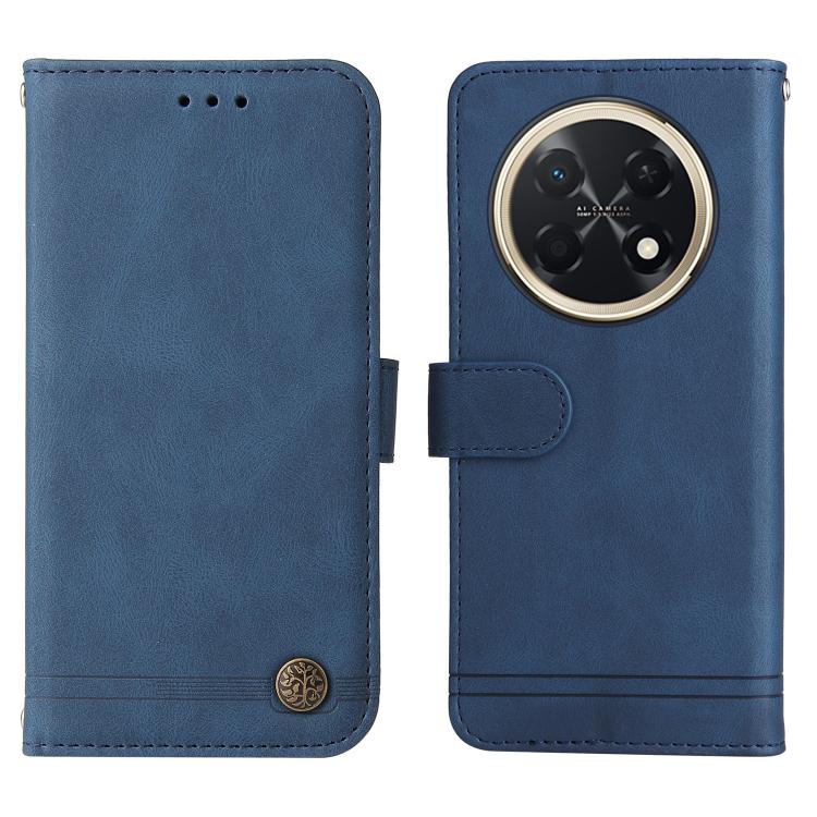 For Huawei Enjoy 90 Pro Max 5G Skin Feel Life Tree Metal Button Leather Phone Case