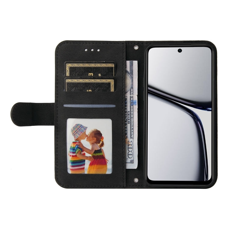 For Realme C65 4G Skin Feel Life Tree Metal Button Leather Phone Case