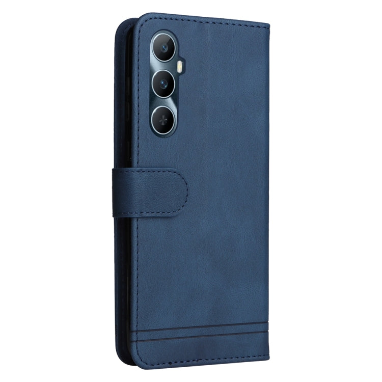 For Realme C65 4G Skin Feel Life Tree Metal Button Leather Phone Case