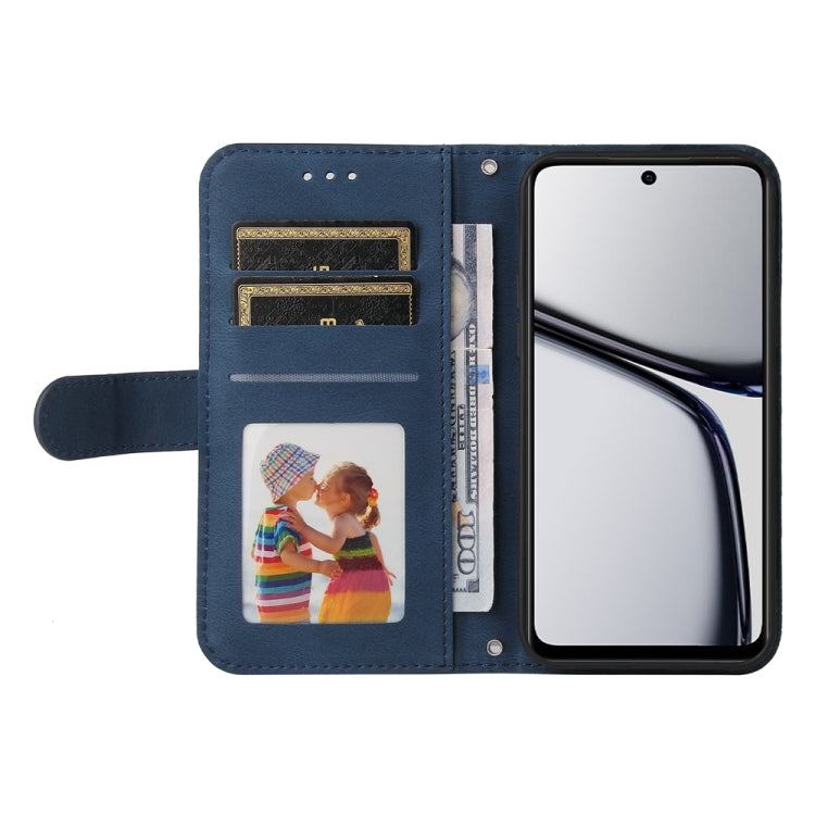 For Realme C65 4G Skin Feel Life Tree Metal Button Leather Phone Case