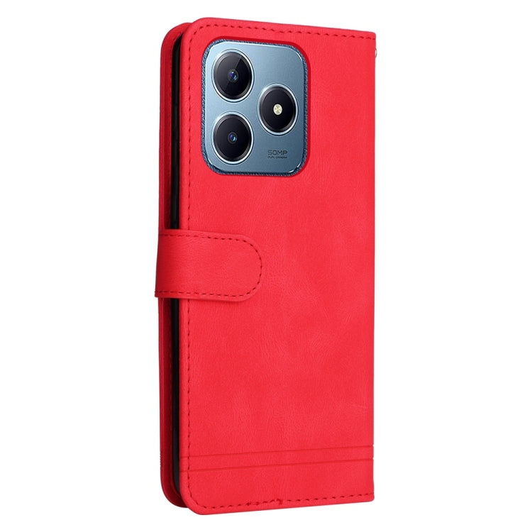 For Realme C63 / C61  / Note 60 Skin Feel Life Tree Metal Button Leather Phone Case