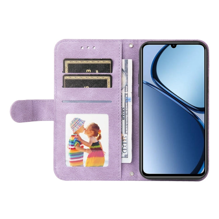 For Realme C63 / C61  / Note 60 Skin Feel Life Tree Metal Button Leather Phone Case