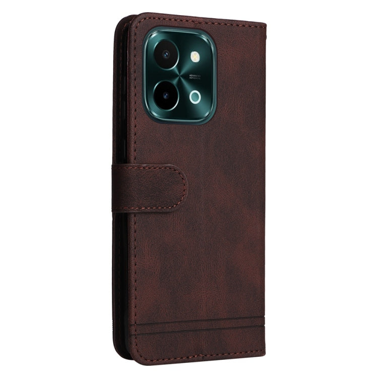 For Realme C63 / C61  / Note 60 Skin Feel Life Tree Metal Button Leather Phone Case