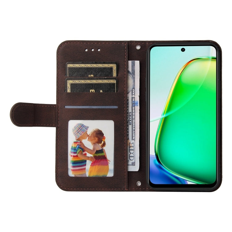 For Realme C63 / C61  / Note 60 Skin Feel Life Tree Metal Button Leather Phone Case