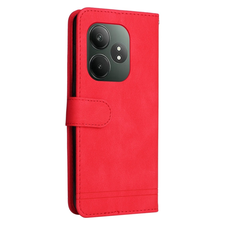 For Realme GT 6 / GT Neo6 SE Skin Feel Life Tree Metal Button Leather Phone Case