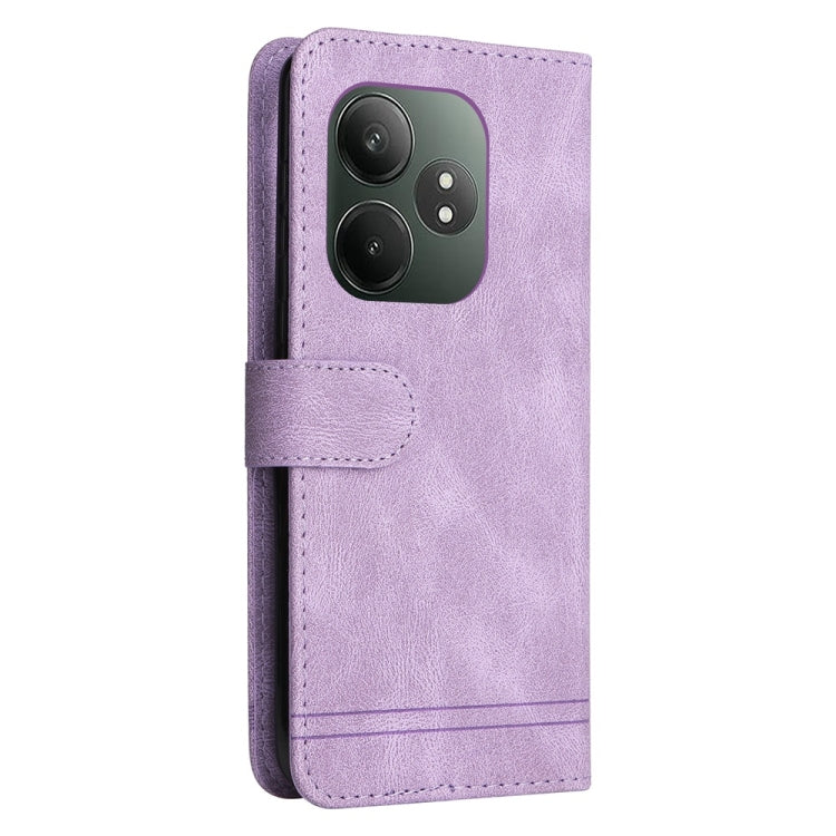For Realme GT 6 / GT Neo6 SE Skin Feel Life Tree Metal Button Leather Phone Case