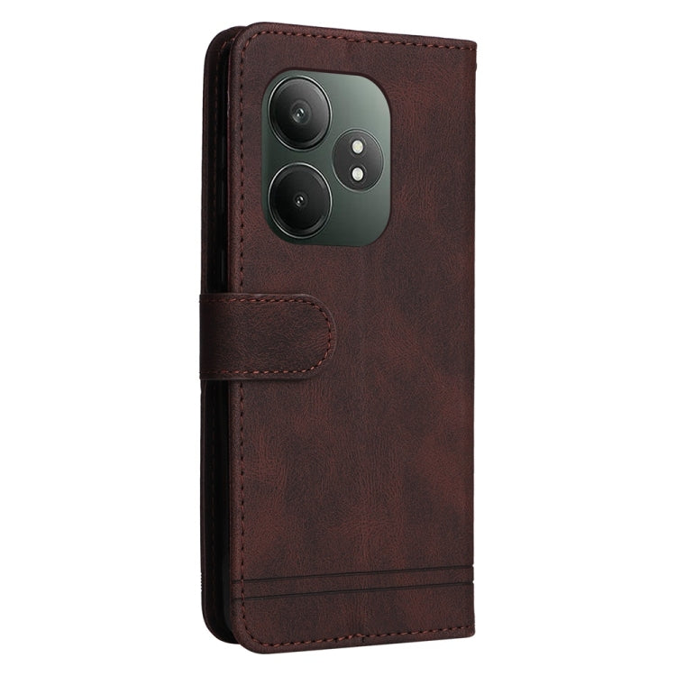 For Realme GT 6 / GT Neo6 SE Skin Feel Life Tree Metal Button Leather Phone Case