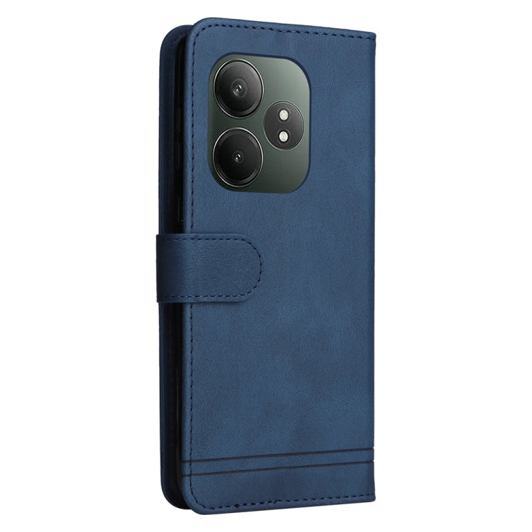 For Realme GT 6 / GT Neo6 SE Skin Feel Life Tree Metal Button Leather Phone Case