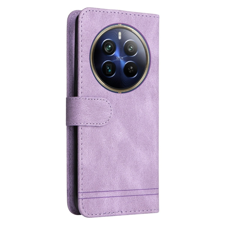 For Realme 13 Pro / 13 Pro+ / 12 Pro Skin Feel Life Tree Metal Button Leather Phone Case