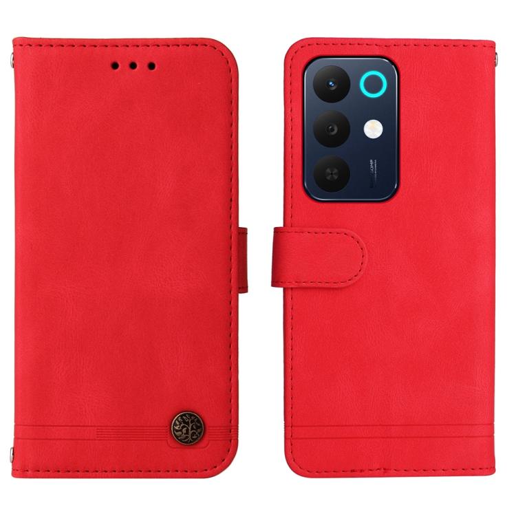 For Realme 15x 5G India / Realme C85 5G Skin Feel Life Tree Metal Button Leather Phone Case