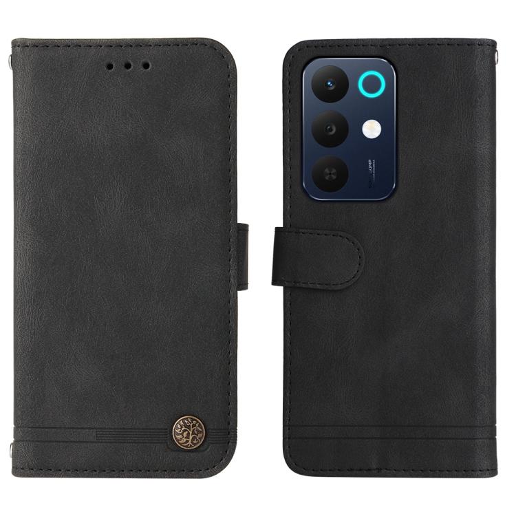 For Realme 15x 5G India / Realme C85 5G Skin Feel Life Tree Metal Button Leather Phone Case