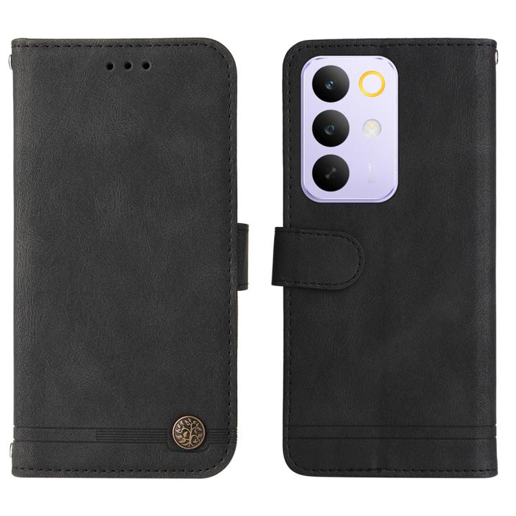 For Realme C85 Pro 4G Skin Feel Life Tree Metal Button Leather Phone Case