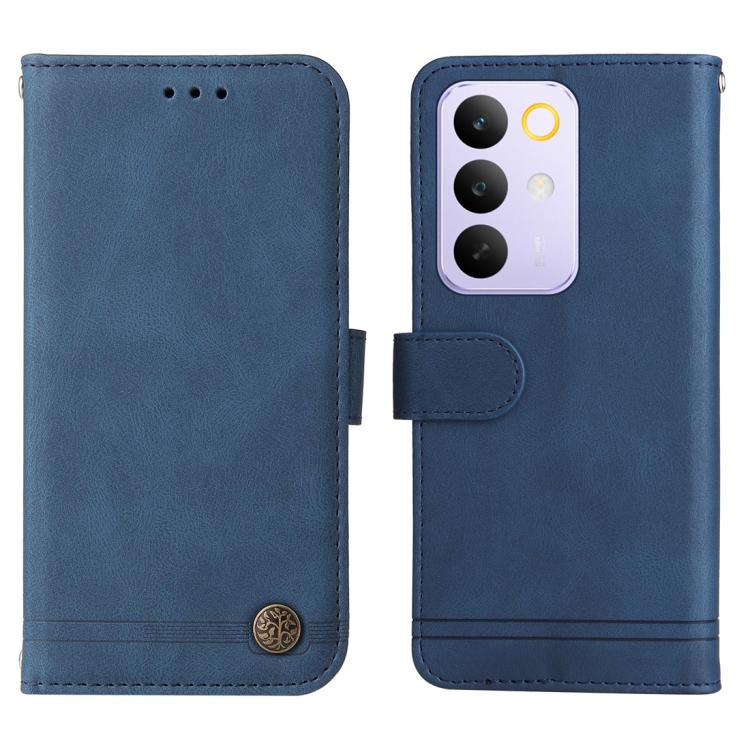 For Realme C85 Pro 4G Skin Feel Life Tree Metal Button Leather Phone Case