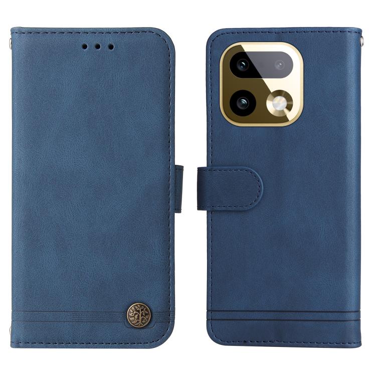 For Realme 16 Pro+ 5G Skin Feel Life Tree Metal Button Leather Phone Case