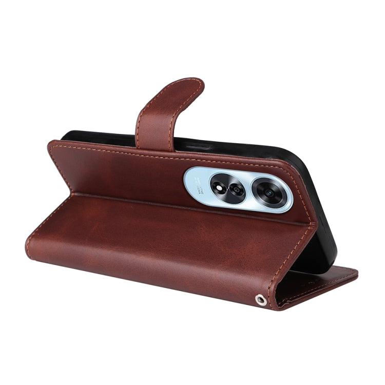 For OPPO A60 4G Global Classic Calf Texture Flip Leather Phone Case