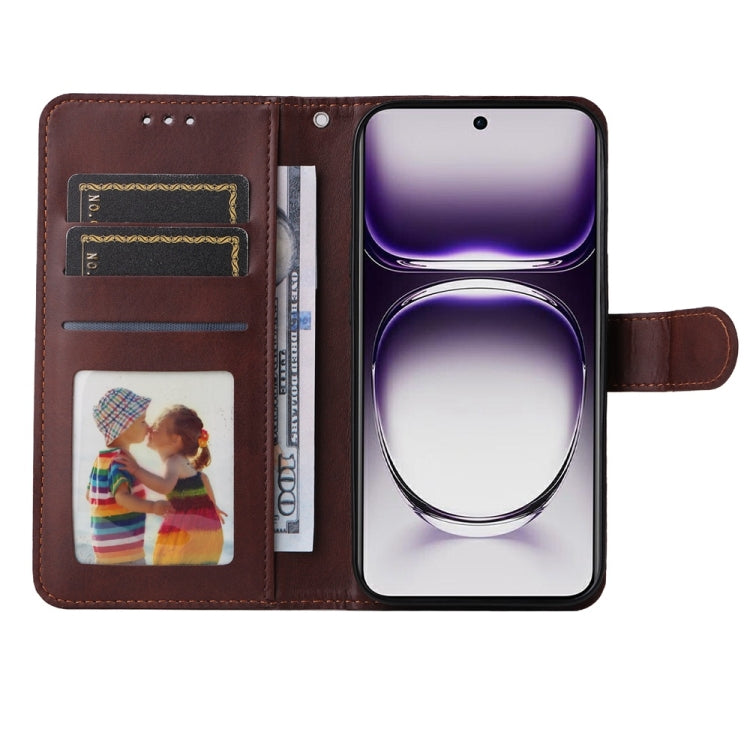 For OPPO Reno12 5G Global Classic Calf Texture Flip Leather Phone Case