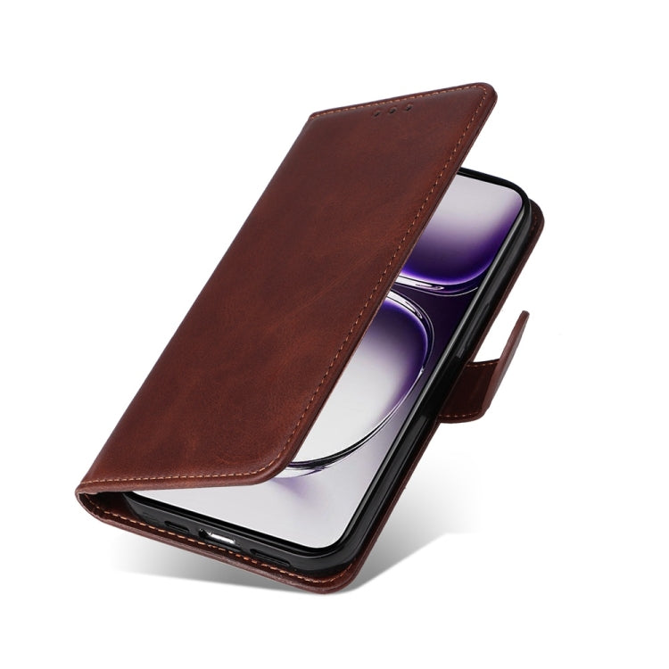For OPPO Reno12 5G Global Classic Calf Texture Flip Leather Phone Case