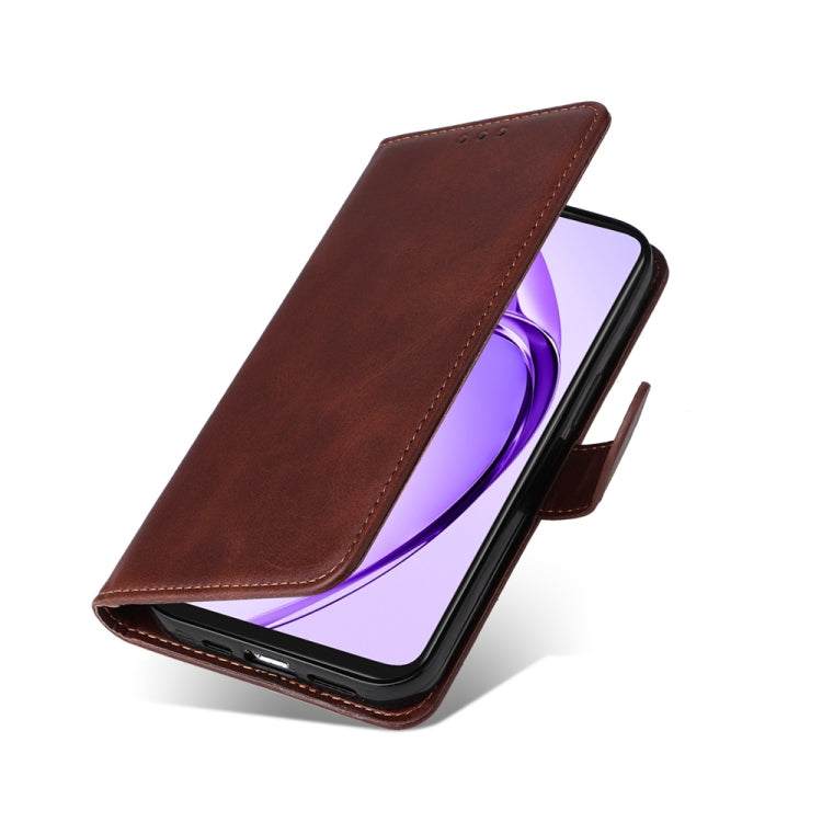 For OPPO A5x 4G / 5G / A3x 4G / 5G India Classic Calf Texture Flip Leather Phone Case