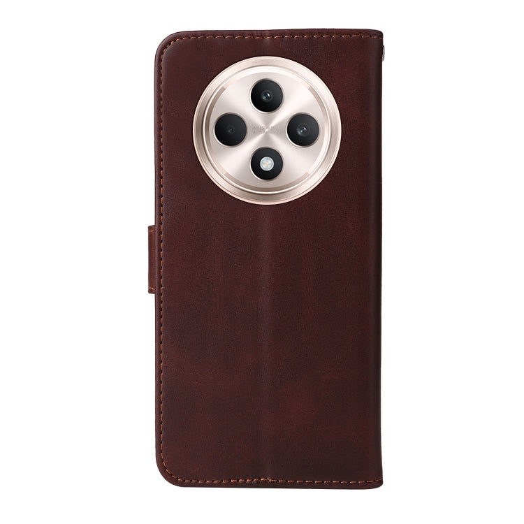 For OPPO Reno12 F 4G Classic Calf Texture Flip Leather Phone Case