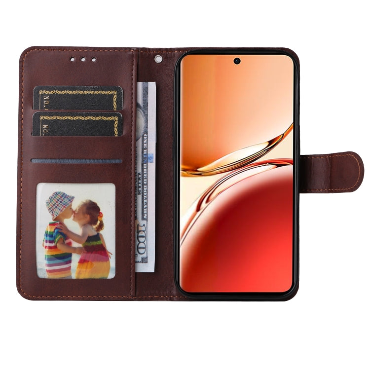For OPPO Reno12 F 4G Classic Calf Texture Flip Leather Phone Case