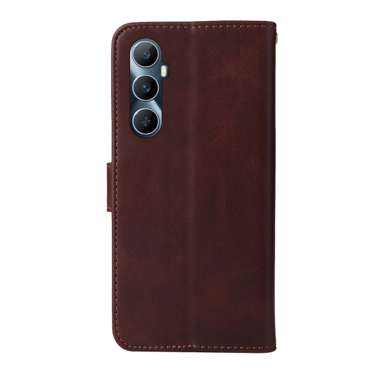 For Realme C65 4G Classic Calf Texture Flip Leather Phone Case