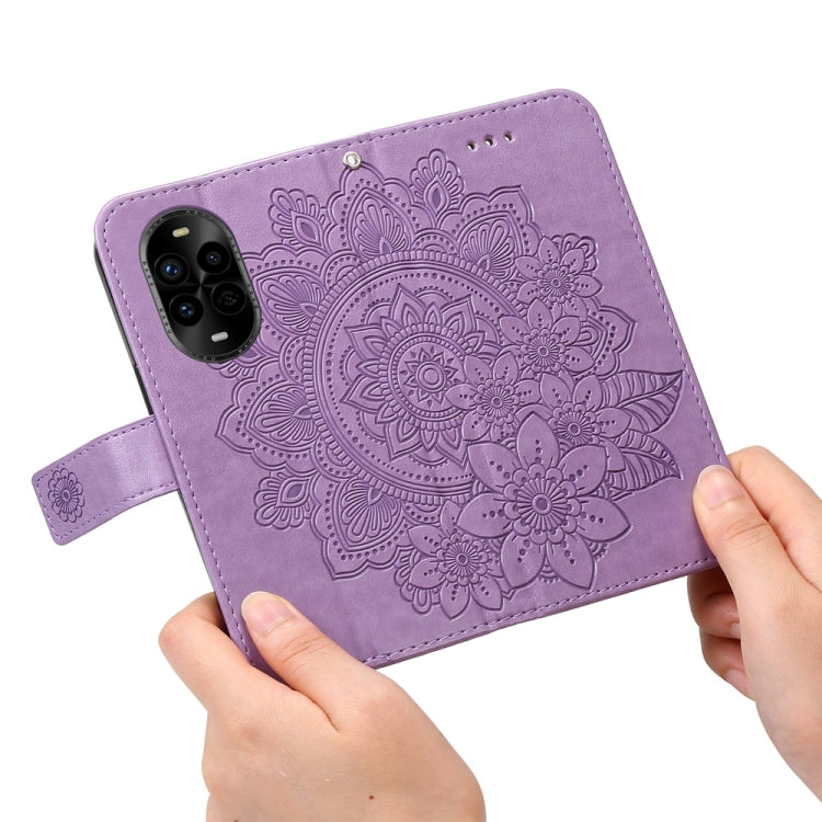 For Huawei nova 13 Pro Seven-petal Flowers Embossing Leather Phone Case