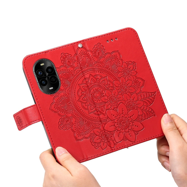 For Huawei nova 13 Pro Seven-petal Flowers Embossing Leather Phone Case
