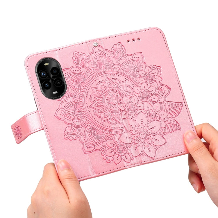 For Huawei nova 13 Pro Seven-petal Flowers Embossing Leather Phone Case