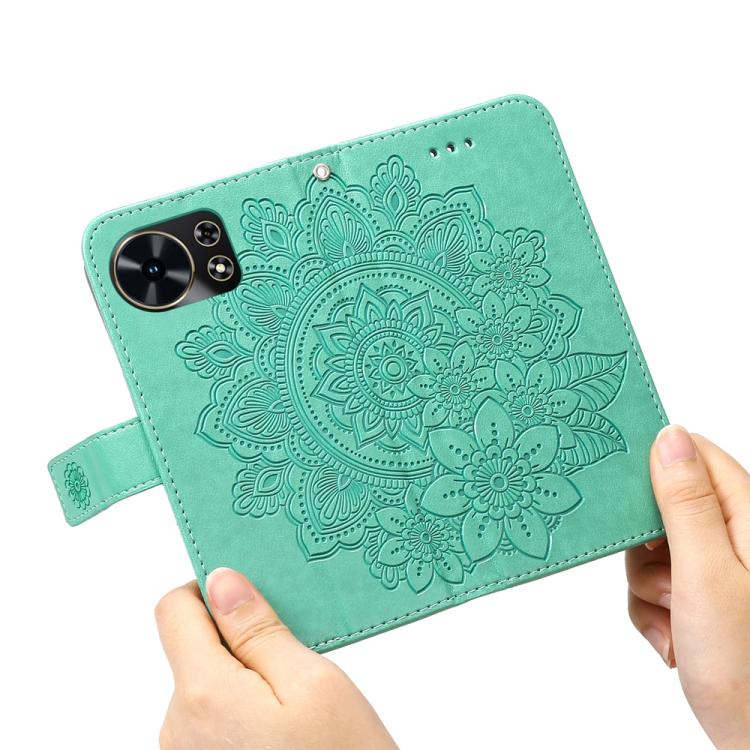 For Huawei Maimang 40 5G Seven-petal Flowers Embossing Leather Phone Case