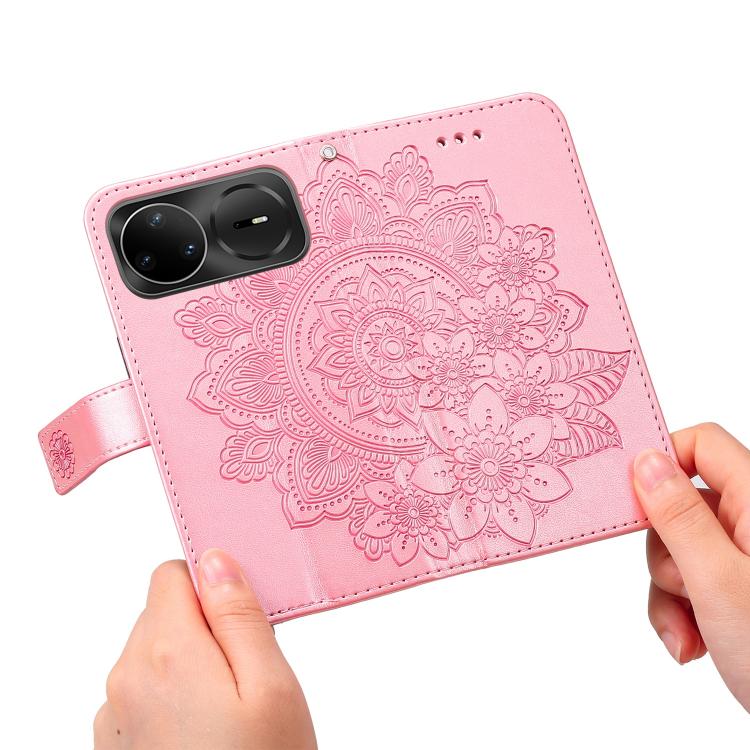 For Huawei nova 15 Pro / nova 15 Ultra Seven-petal Flowers Embossing Leather Phone Case