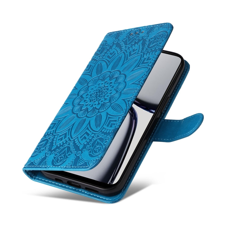 For Realme C65 4G Embossed Sunflower Leather Phone Case