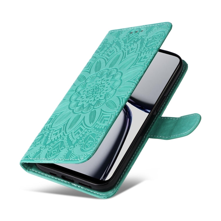 For Realme C65 4G Embossed Sunflower Leather Phone Case