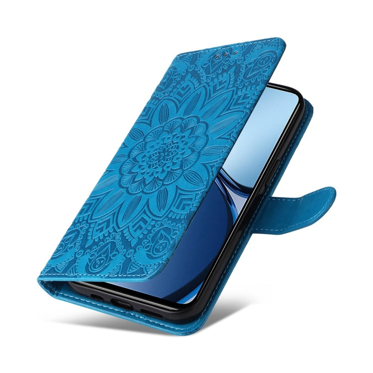 For Realme C63 / C61  / Note 60 Embossed Sunflower Leather Phone Case