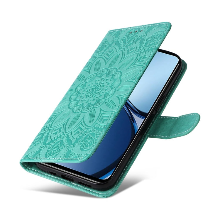 For Realme C63 / C61  / Note 60 Embossed Sunflower Leather Phone Case