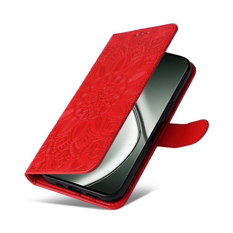 For Realme GT 6 / GT Neo6 SE Embossed Sunflower Leather Phone Case