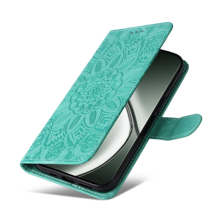 For Realme GT 6 / GT Neo6 SE Embossed Sunflower Leather Phone Case