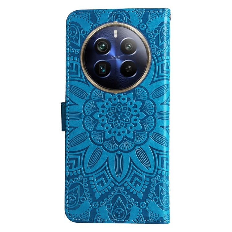 For Realme 13 Pro / 13 Pro+ / P1 Pro Global Embossed Sunflower Leather Phone Case