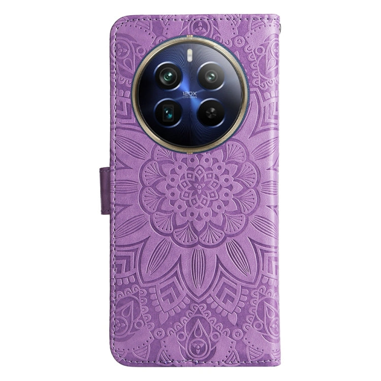 For Realme 13 Pro / 13 Pro+ / P1 Pro Global Embossed Sunflower Leather Phone Case
